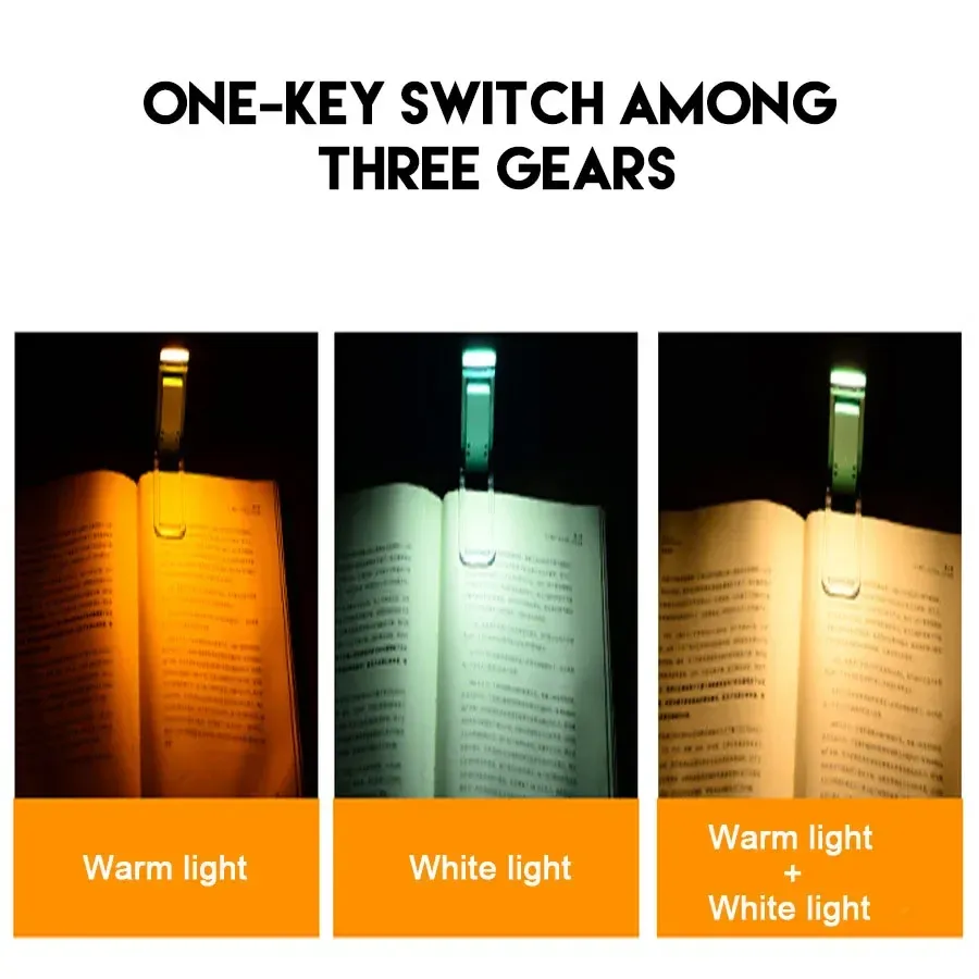 Lampe de livre rechargeable, détail du design