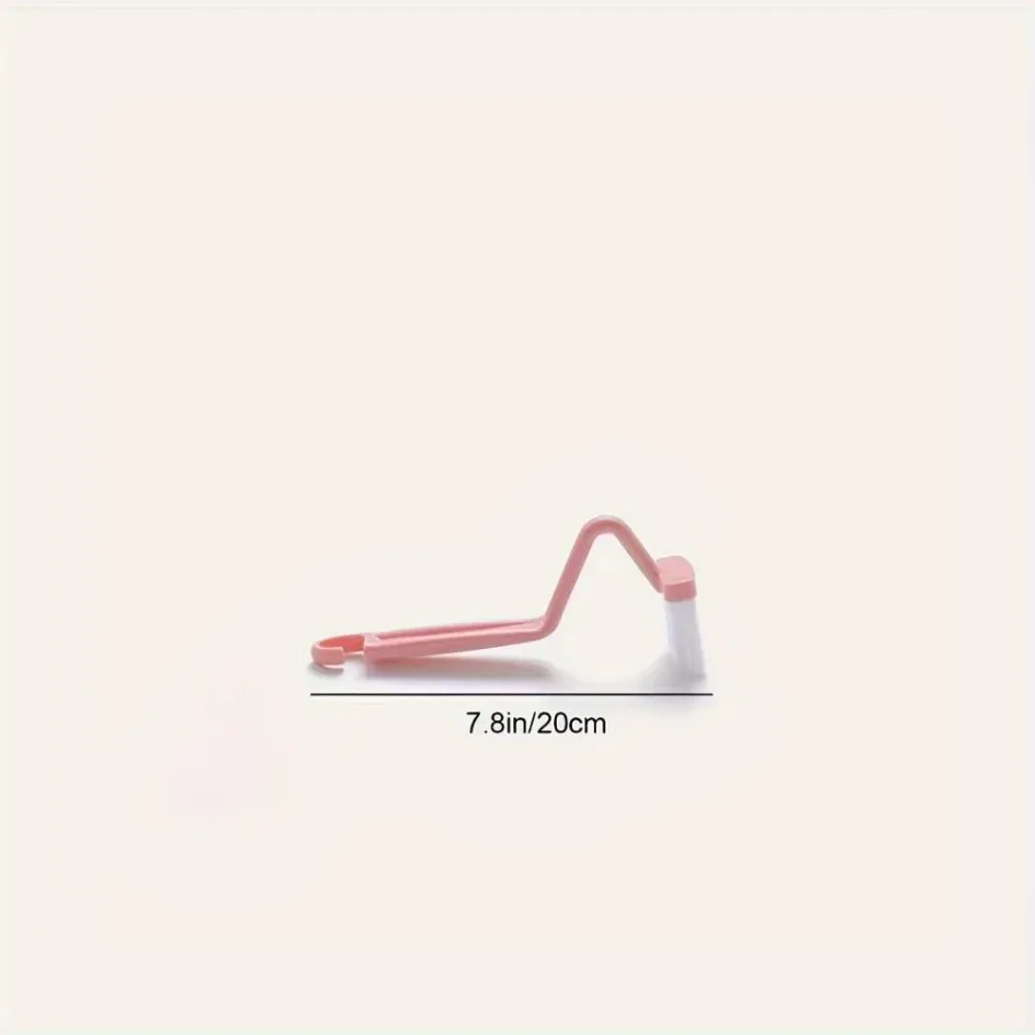 Brosse de toilette incurvée à long manche, finition et détails