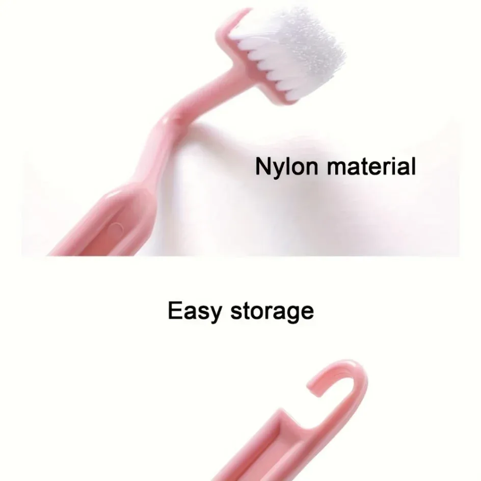 Brosse de toilette incurvée à long manche, utilisation dans la salle de bain