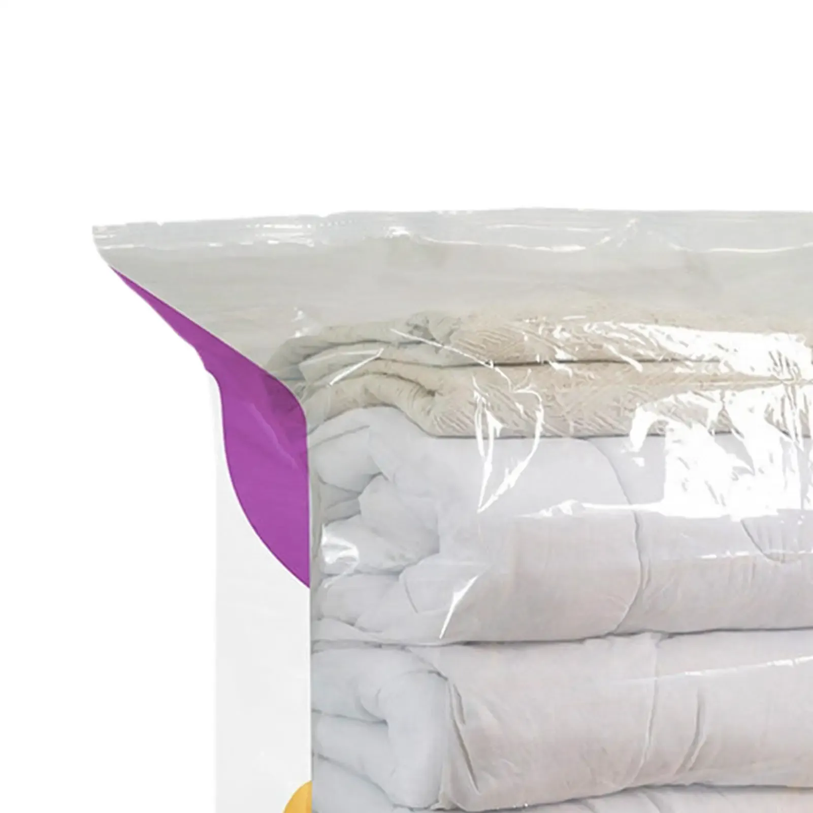 Lot de 3 sacs de compression sous vide sans pompe, résistants à l'humidité et grande capacité, pour vêtements et literie 4