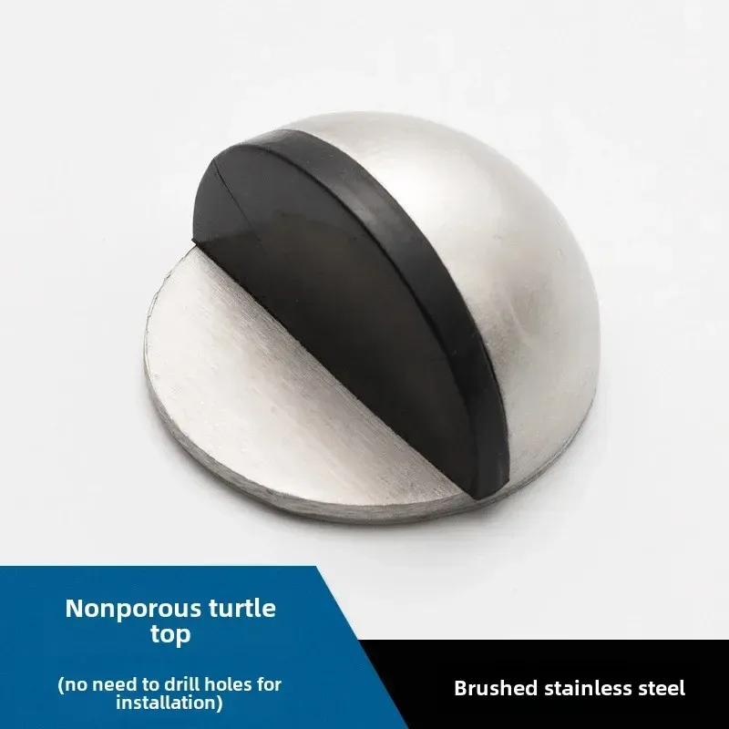 Butée de porte sans perçage en caoutchouc antichoc pour salles de bain et portes en verre, protecteur domestique antidérapant en forme de tortue 9