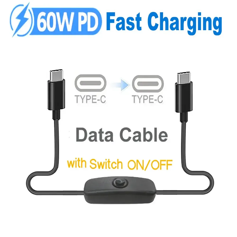Câble USB-C avec interrupteur marche/arrêt, vue principale