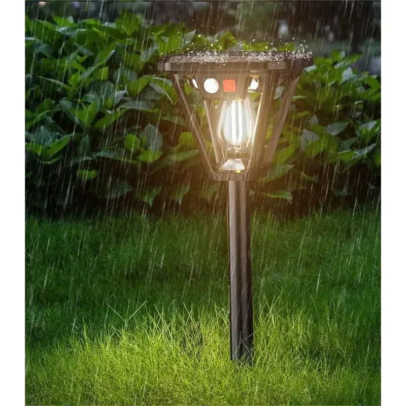 Capteur de mouvement solaire pour extérieur à LED, étanche, pour pelouse, jardin, villa, porche, montage mural ou sur prise, double usage, idéal pour le camping 3
