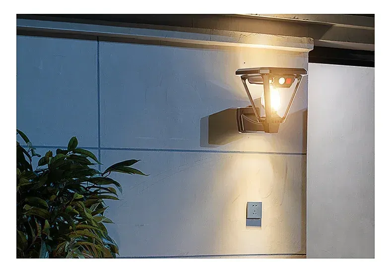 Éclairage paysager nocturne avec lampe solaire