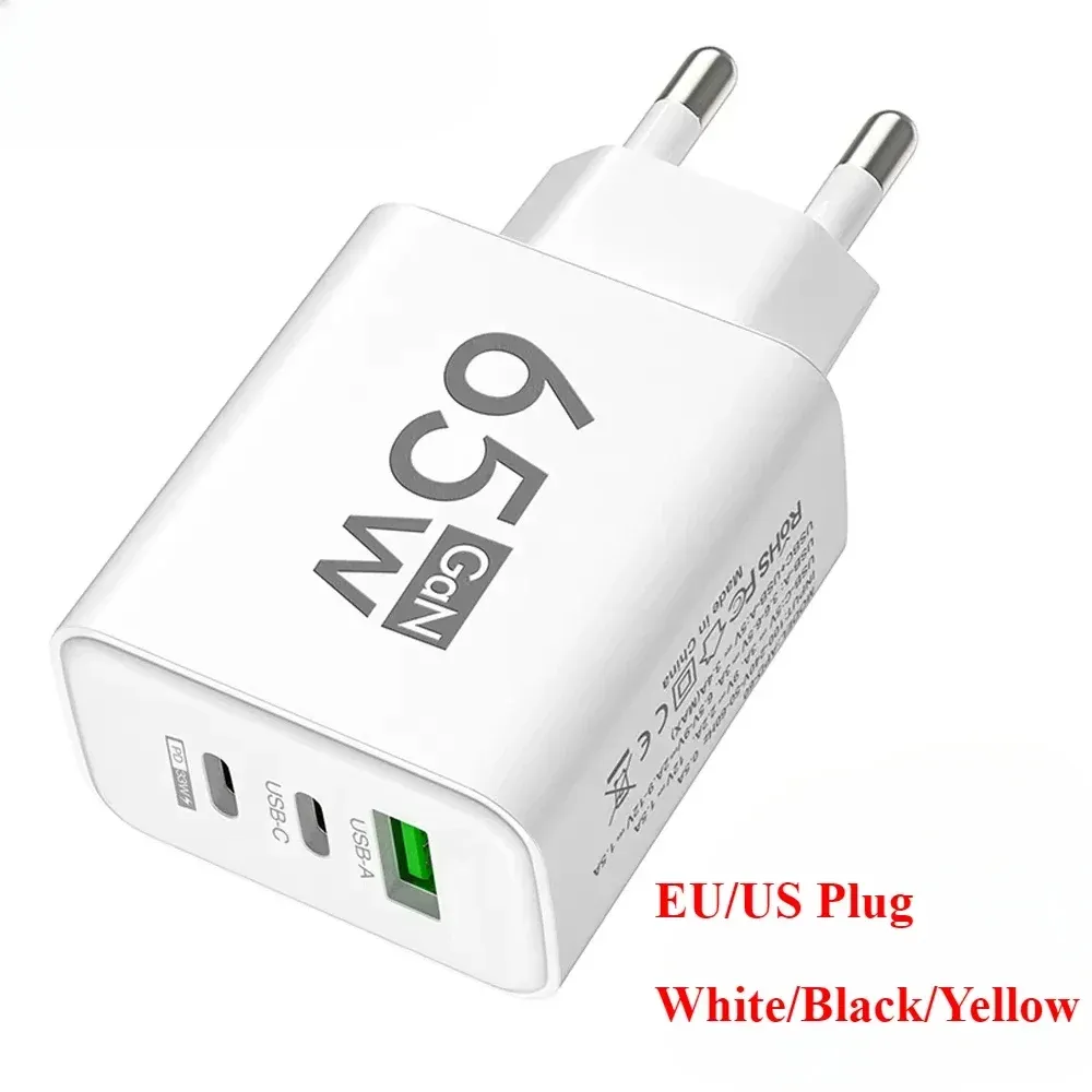 Adaptateur de charge multi-ports USB-C PD pour iPhone 15 Pro Max, Samsung, Xiaomi et Huawei – Charge rapide pour téléphone portable 6