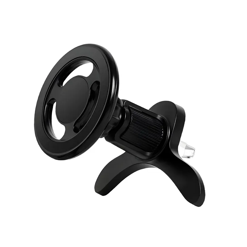 Support de chargeur magnétique sans fil pour voiture, 15 W, rotation à 360°, angle réglable en métal, compatible iPhone 15, 14, 13, 12 Pro Max et Samsung 12