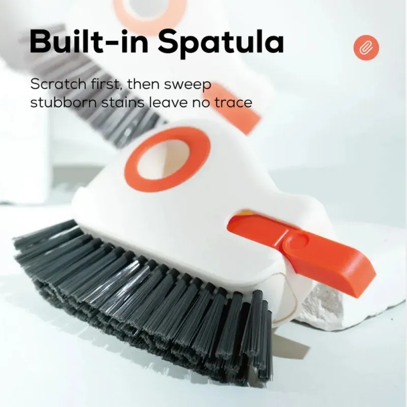 Brosse de nettoyage pour rainures : outil pour interstices de plancher, cadres de fenêtres et de portes, et rails de portes coulissantes 4