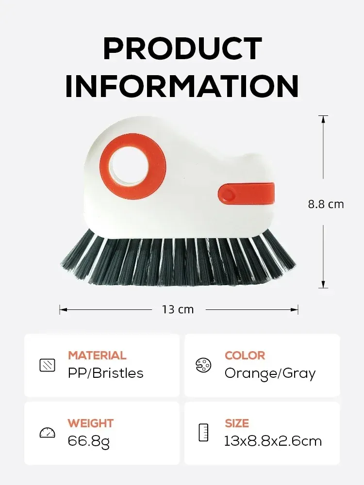 Brosse de nettoyage pour rainures, présentation finale