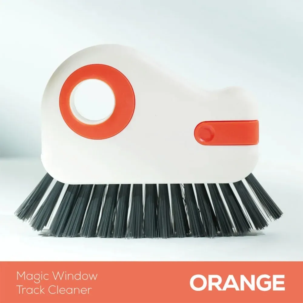 Brosse de nettoyage pour rainures : outil pour interstices de plancher, cadres de fenêtres et de portes, et rails de portes coulissantes 7