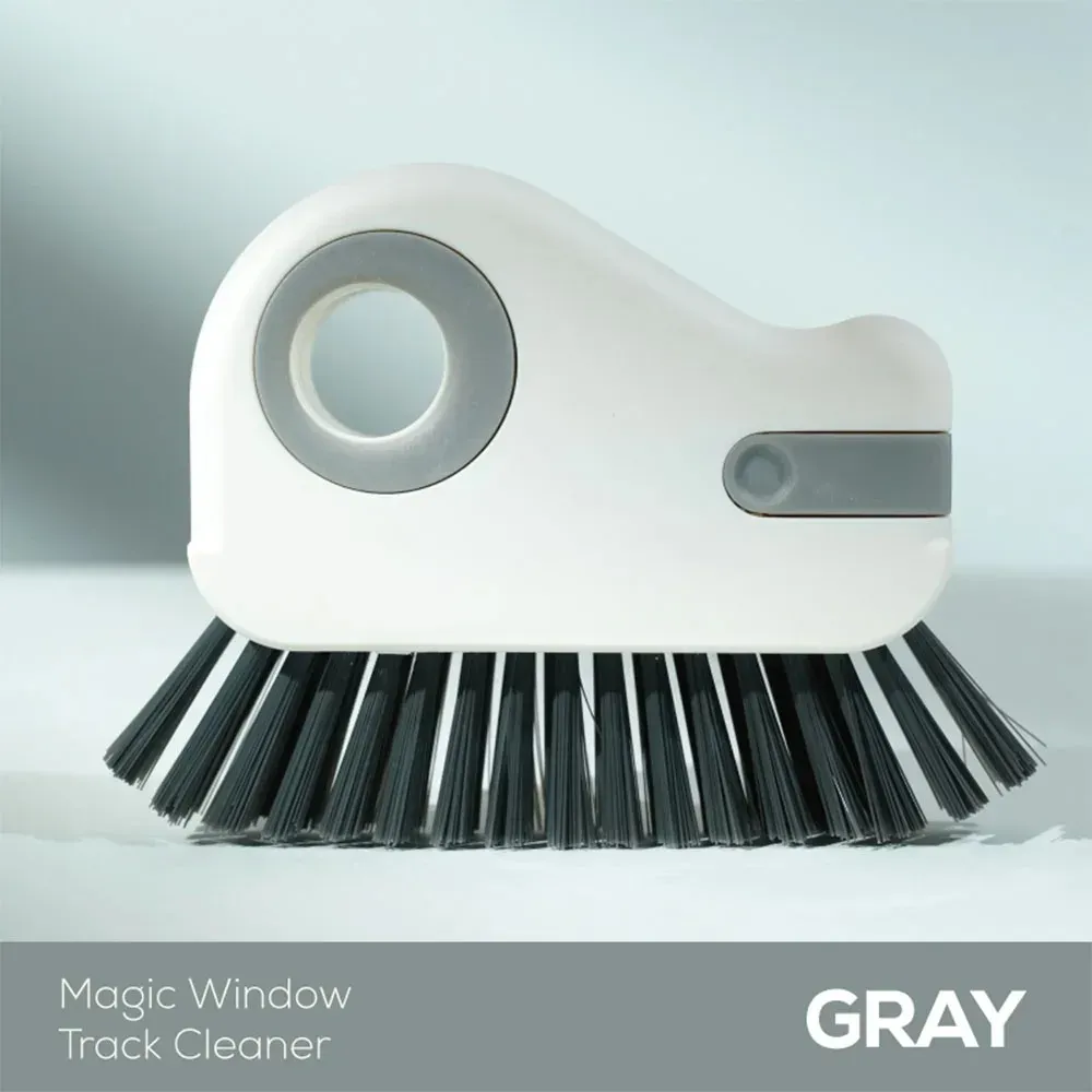 Brosse de nettoyage pour rainures : outil pour interstices de plancher, cadres de fenêtres et de portes, et rails de portes coulissantes 6