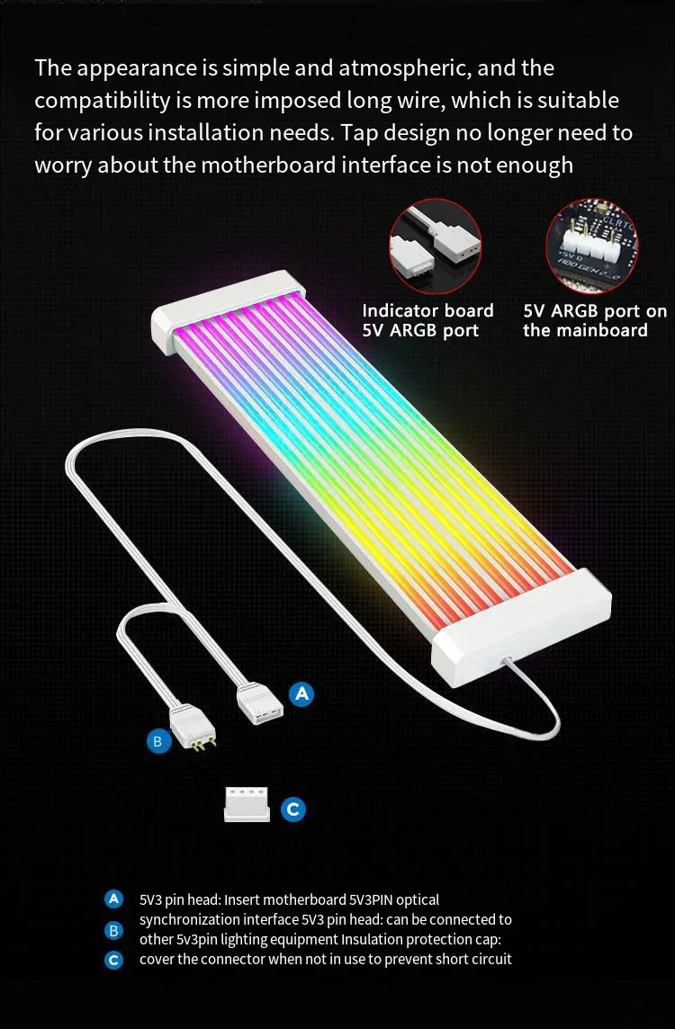 Câble d'extension ARGB Rainbow, vue détaillée 6