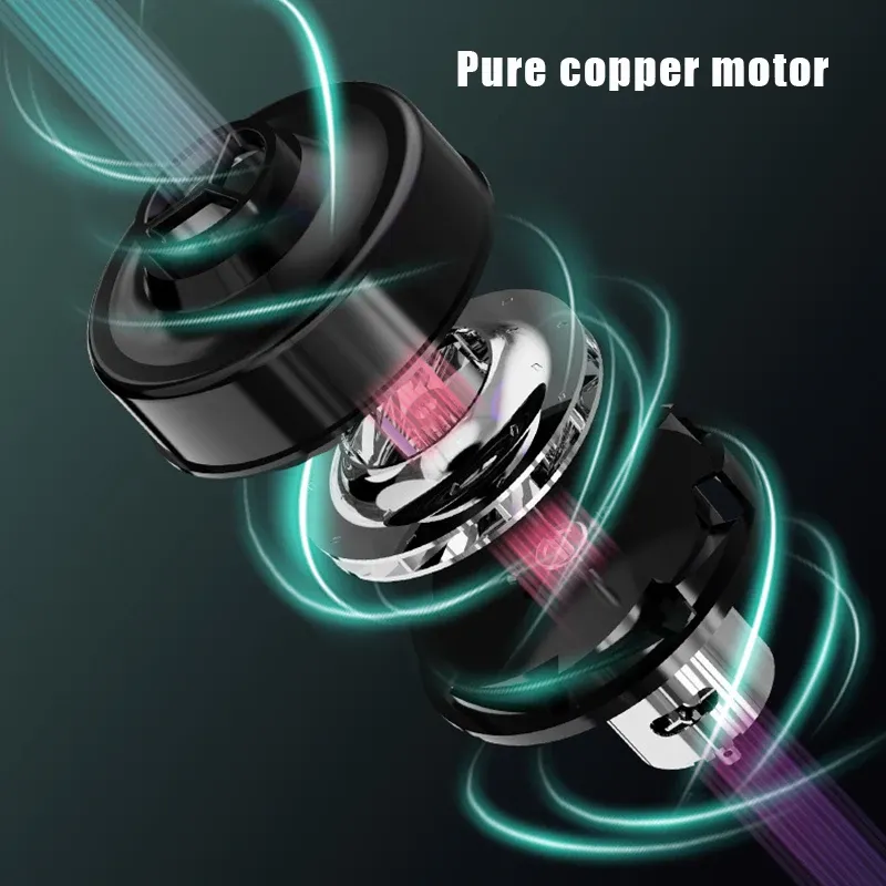 Aspirateur de voiture sans fil EAFC, mini aspirateur à main 8000 Pa 120 W à forte aspiration, rechargeable, pour le nettoyage à sec et humide de l'automobile et de la maison 4