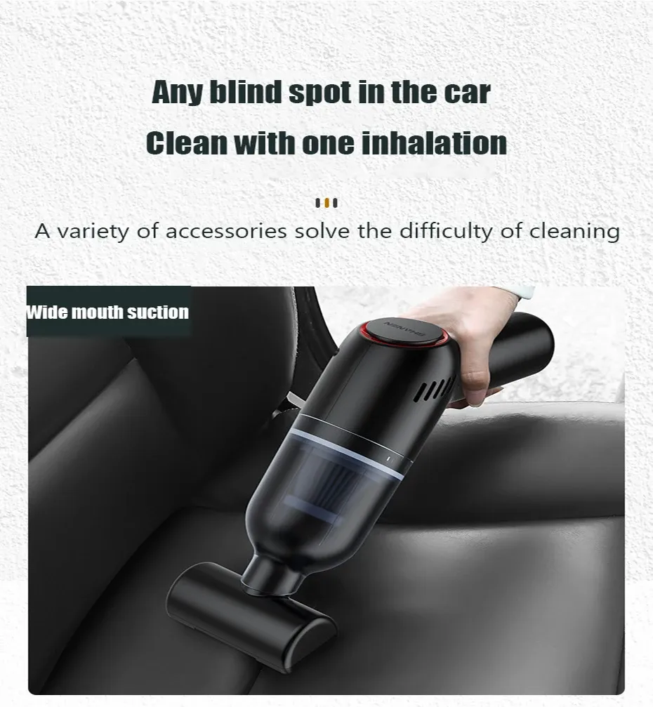 Aspirateur de voiture sans fil, gros plan