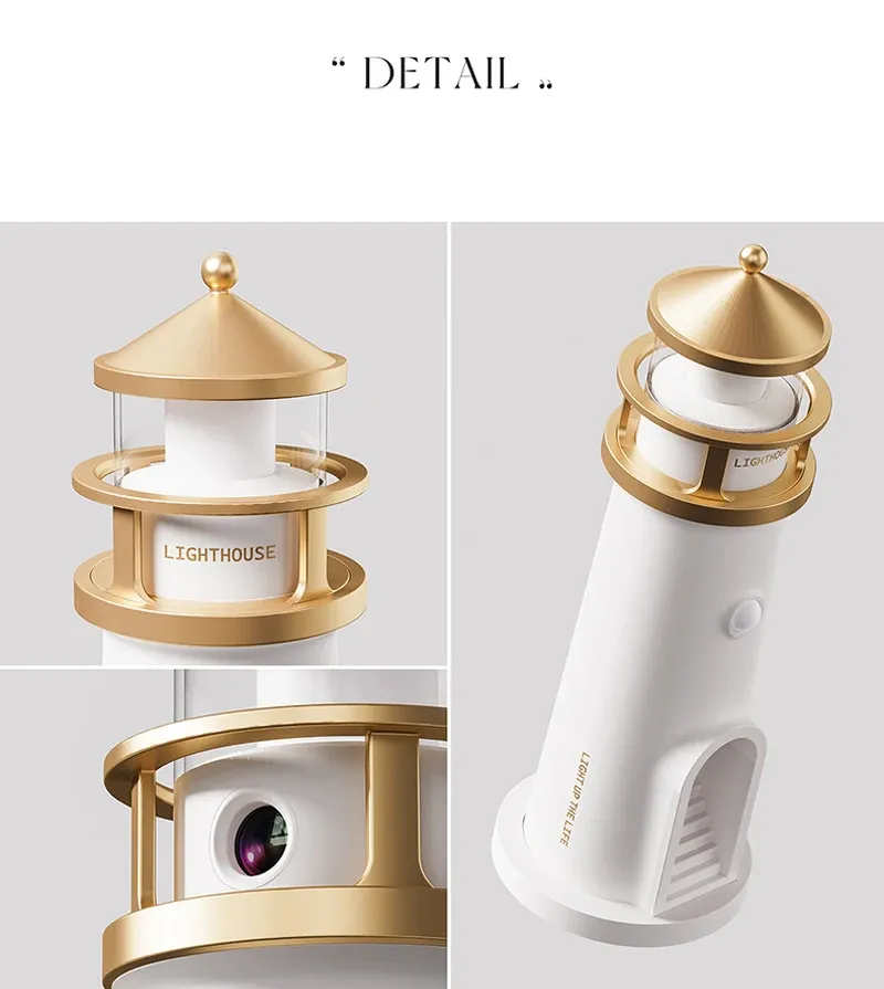 Lampe lunaire, projection étoilée