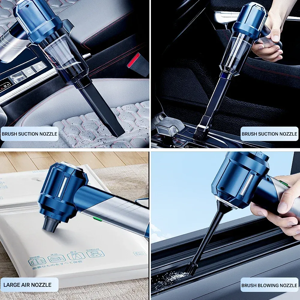 Aspirateur de voiture sans fil SZUK, aspirateur à main compact, puissant et portable, nettoyeur pour véhicule 5
