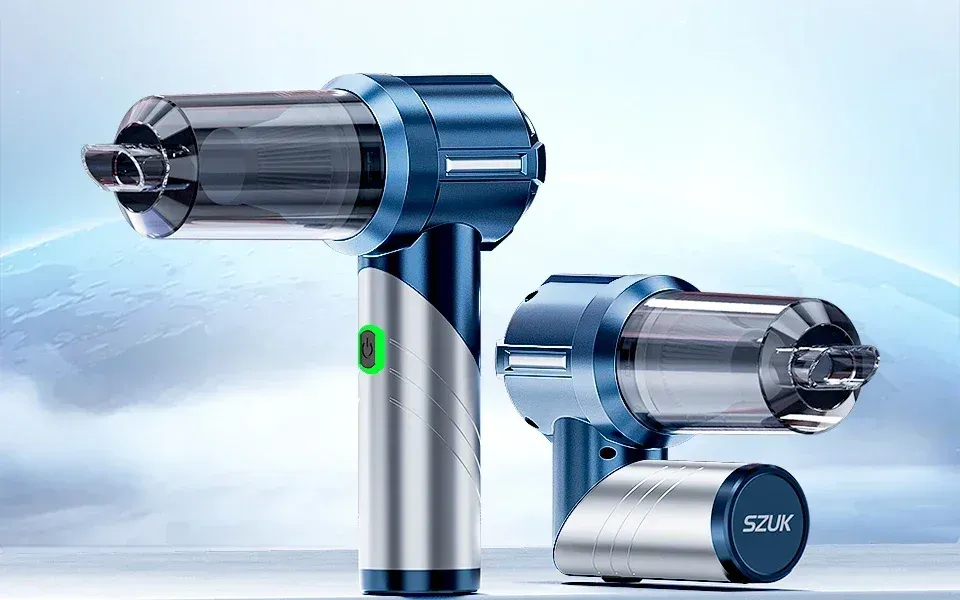 Aspirateur de voiture sans fil, détail du design