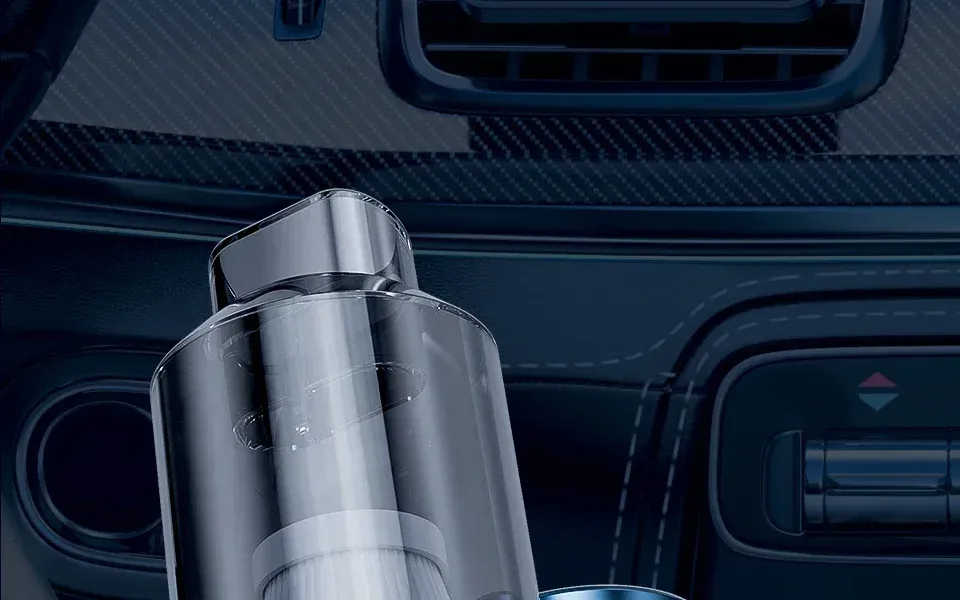 Aspirateur de voiture sans fil, vue de profil