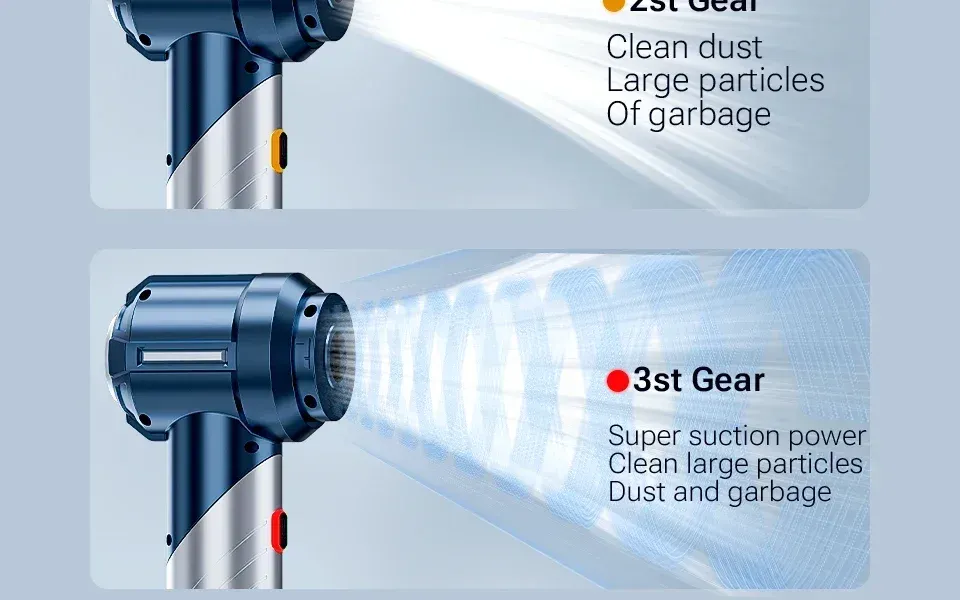 Aspirateur de voiture sans fil, légèreté