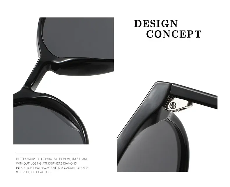 Détail des lunettes de soleil rétro