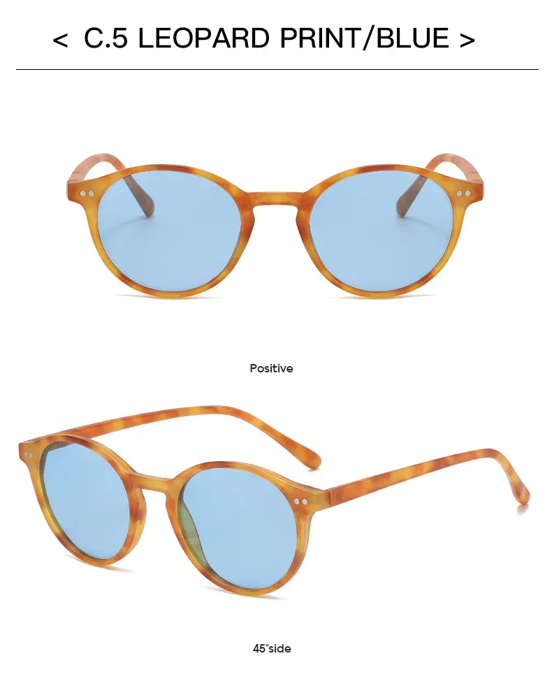 Lunettes de soleil rondes vue de profil