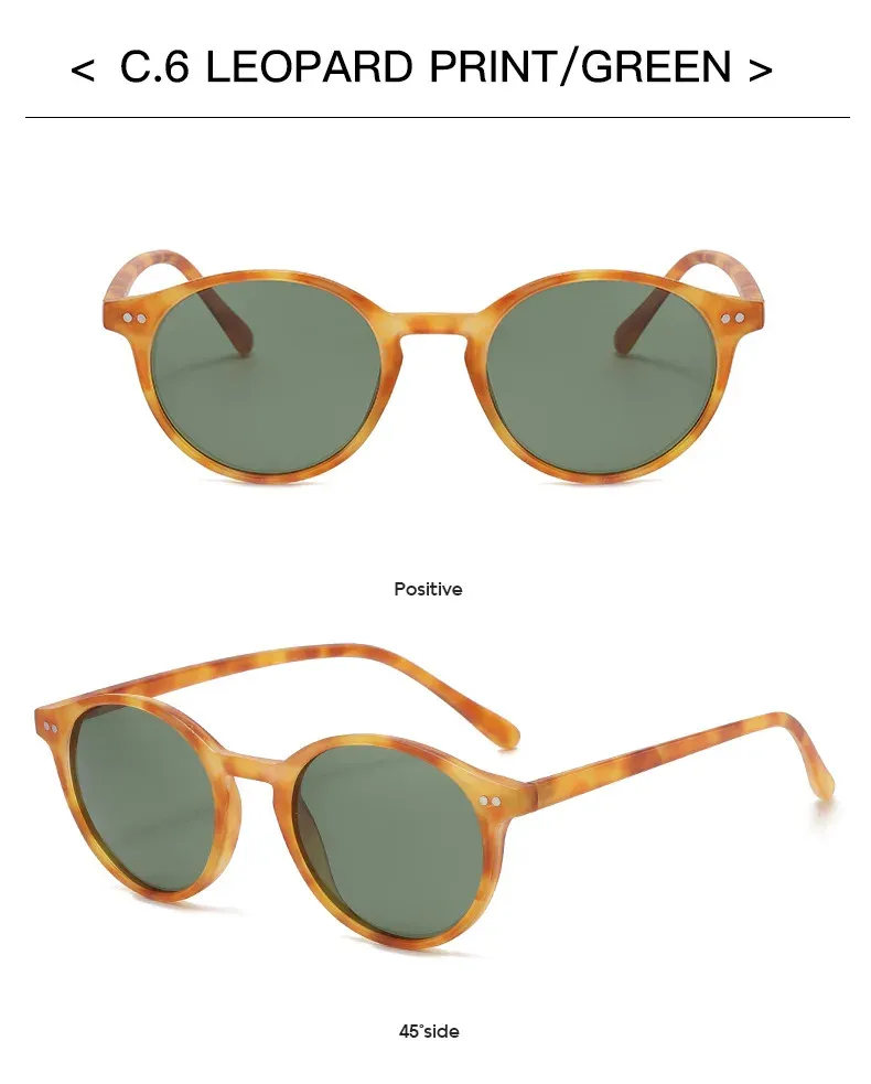 Lunettes de soleil monture léopard détaillée