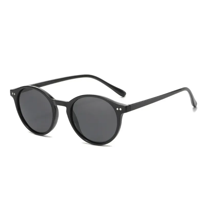 Lunettes de soleil polarisées rondes rétro, monture léopard classique, protection UV400 mixte 13