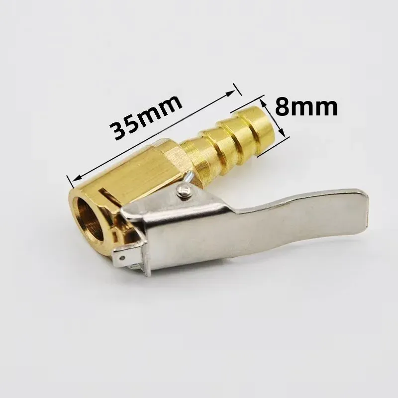 Adaptateur à clipser en laiton pour valve de pneu de voiture, compatible pompe de gonflage (6 mm et 8 mm) 2