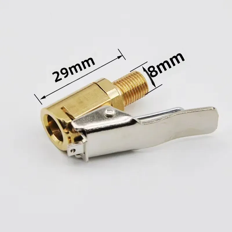 Adaptateur à clipser en laiton pour valve de pneu de voiture, compatible pompe de gonflage (6 mm et 8 mm) 4