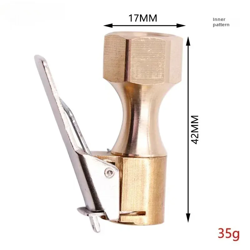 Adaptateur à clipser en laiton pour valve de pneu de voiture, compatible pompe de gonflage (6 mm et 8 mm) 6