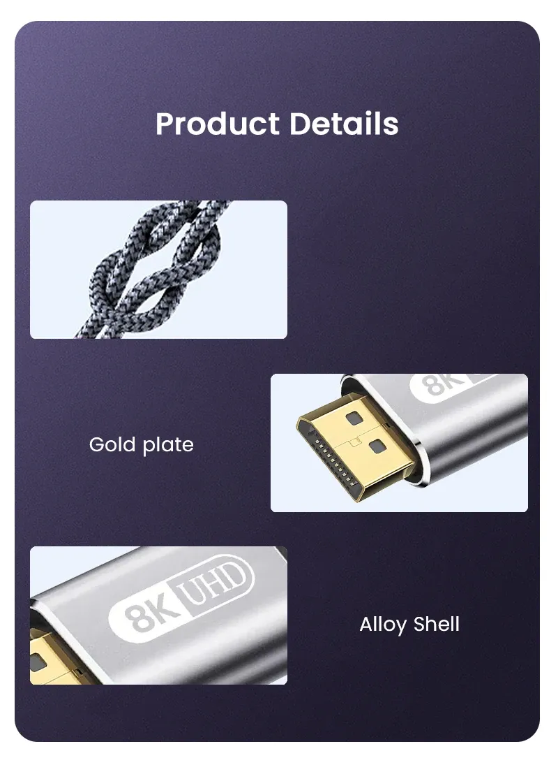 Câble DisplayPort premium, mise en situation