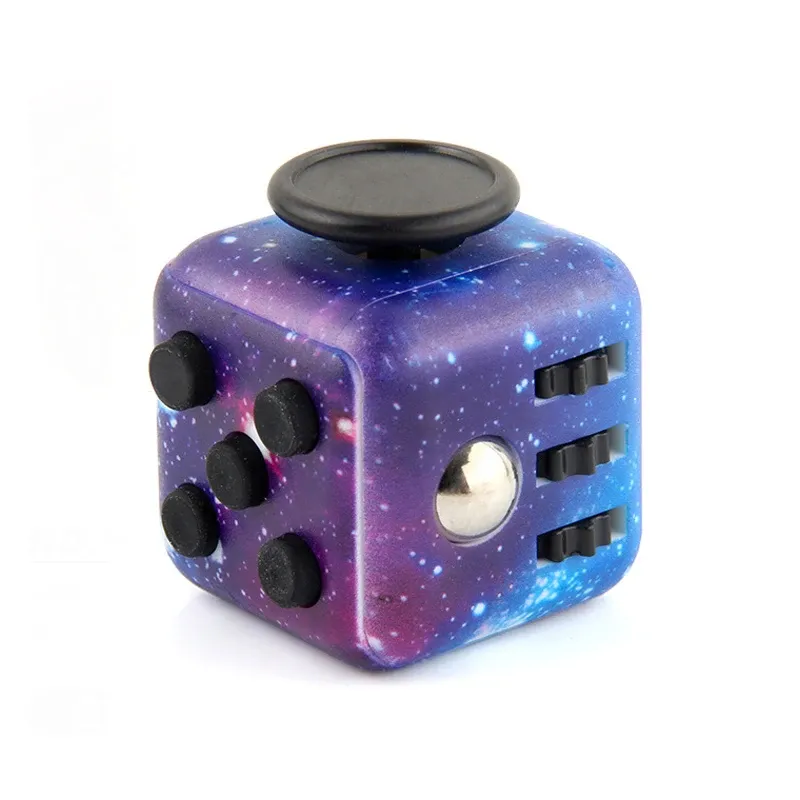 Cube de décompression arc-en-ciel 6/12 faces, jouet sensoriel anti-stress pour enfants et adultes 16