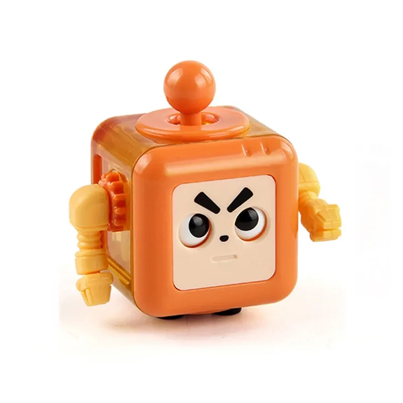 Cube de décompression arc-en-ciel 6/12 faces, jouet sensoriel anti-stress pour enfants et adultes 25