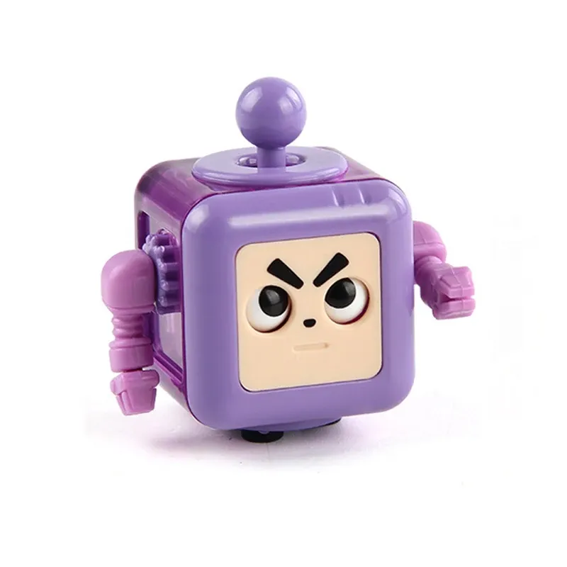 Cube de décompression arc-en-ciel 6/12 faces, jouet sensoriel anti-stress pour enfants et adultes 26