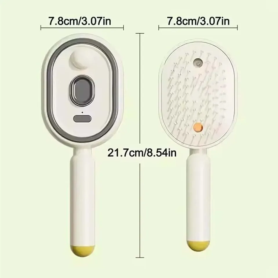 Brosse lissante électrique à vapeur rechargeable avec fonction démêlante et massante 6