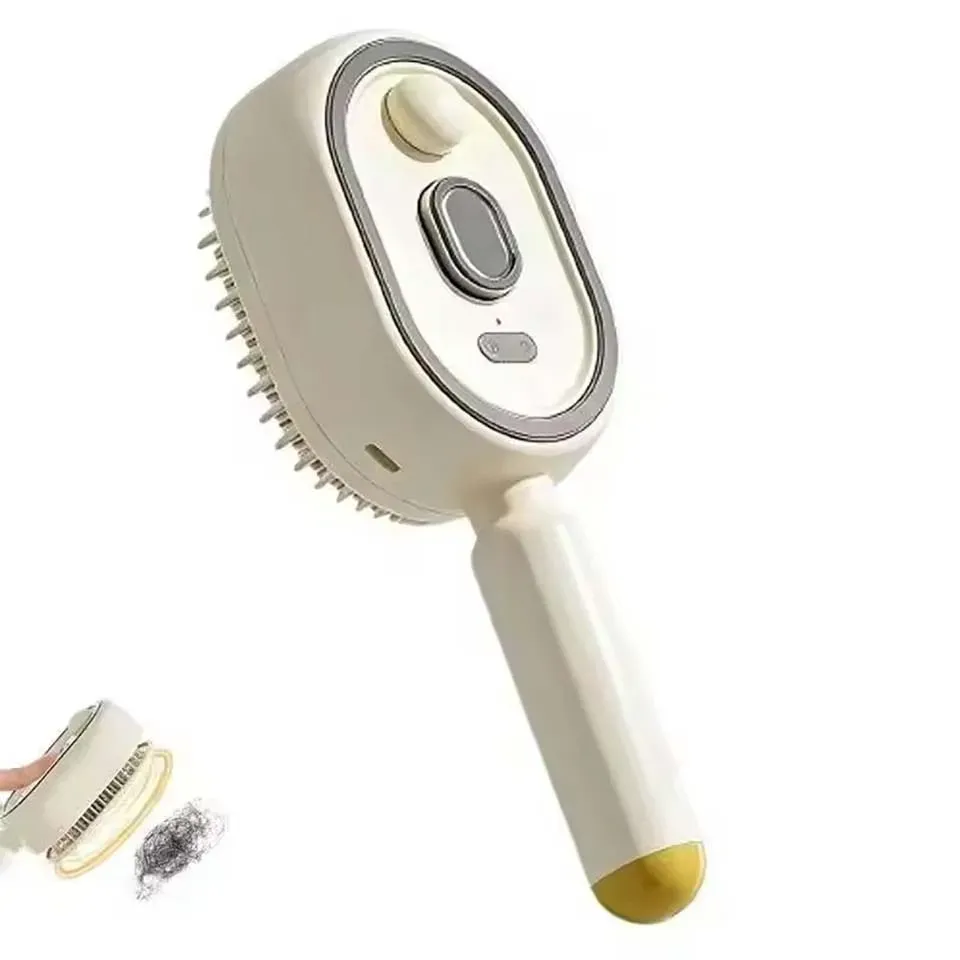 Brosse lissante électrique à vapeur rechargeable avec fonction démêlante et massante 8