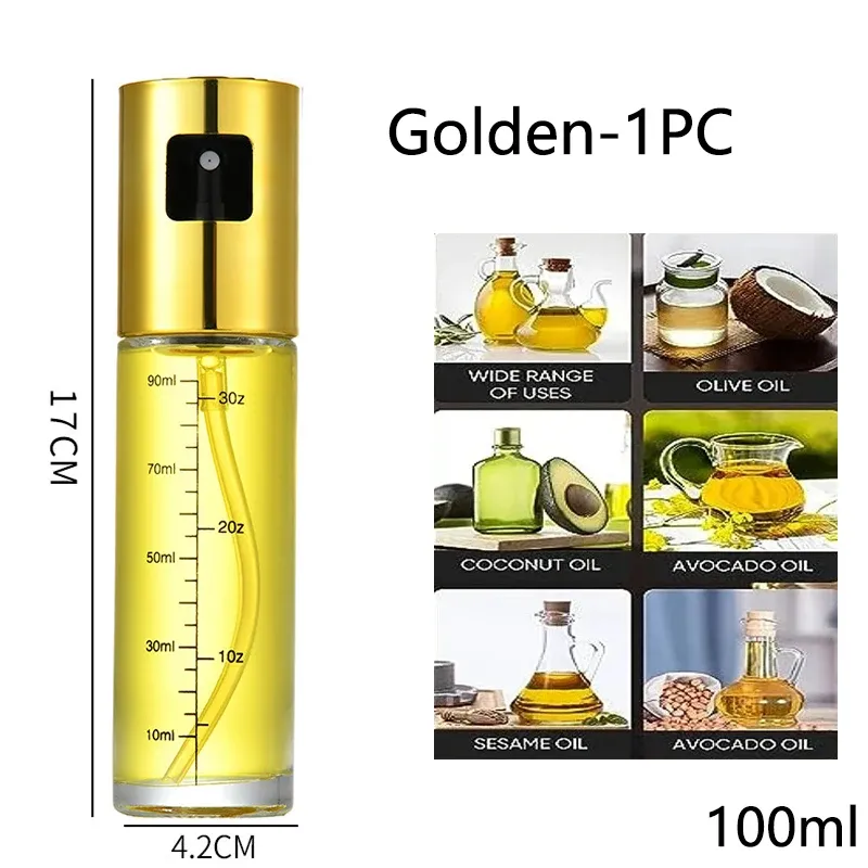 Vaporisateur d'huile en verre pour la cuisson, pulvérisateur d'huile d'olive pour salades et barbecue, bouteille vide pour huile et vinaigre 10