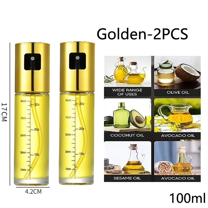 Vaporisateur d'huile en verre pour la cuisson, pulvérisateur d'huile d'olive pour salades et barbecue, bouteille vide pour huile et vinaigre 7