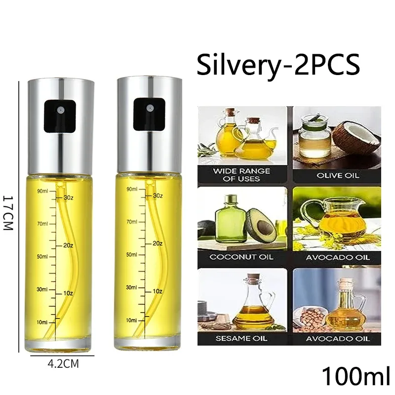 Vaporisateur d'huile en verre pour la cuisson, pulvérisateur d'huile d'olive pour salades et barbecue, bouteille vide pour huile et vinaigre 13