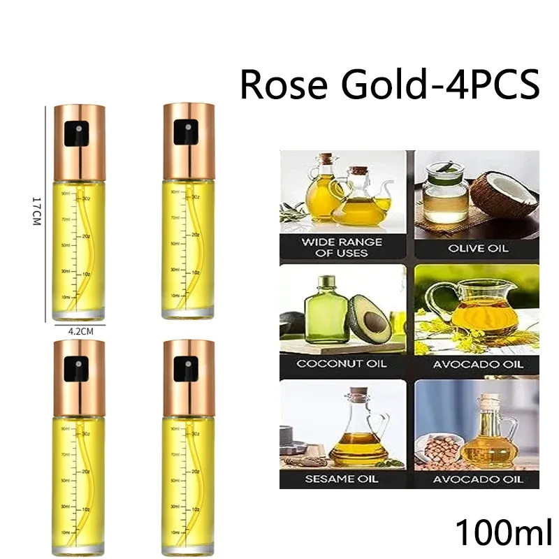 Vaporisateur d'huile en verre pour la cuisson, pulvérisateur d'huile d'olive pour salades et barbecue, bouteille vide pour huile et vinaigre 11