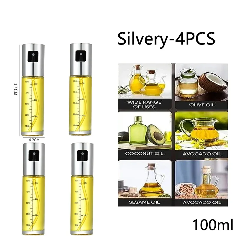 Vaporisateur d'huile en verre pour la cuisson, pulvérisateur d'huile d'olive pour salades et barbecue, bouteille vide pour huile et vinaigre 18
