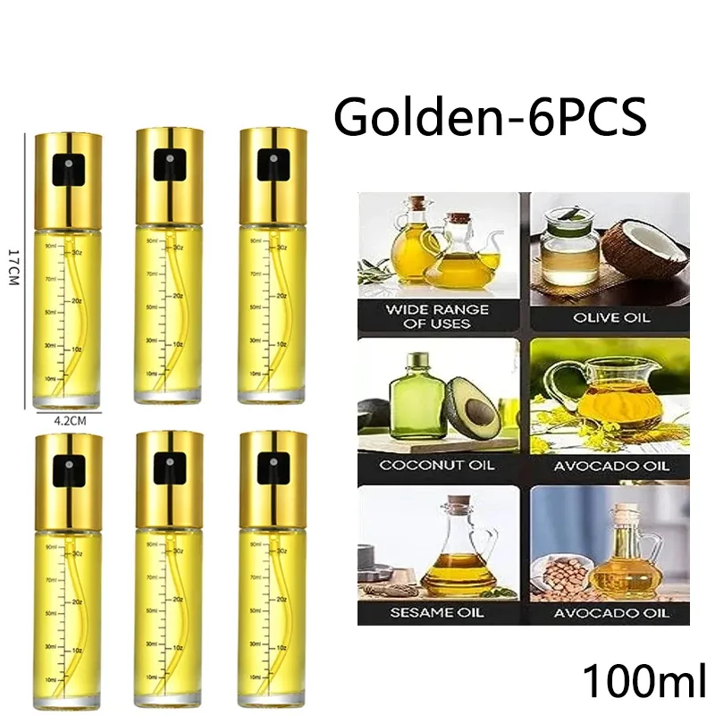 Vaporisateur d'huile en verre pour la cuisson, pulvérisateur d'huile d'olive pour salades et barbecue, bouteille vide pour huile et vinaigre 17