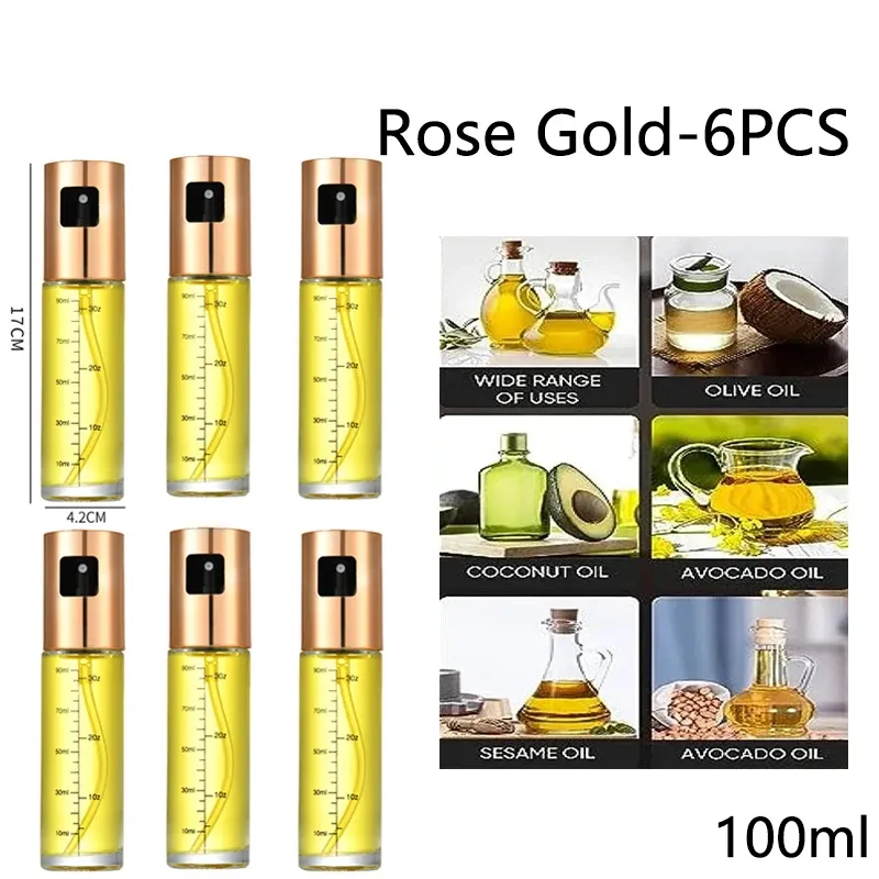 Vaporisateur d'huile en verre pour la cuisson, pulvérisateur d'huile d'olive pour salades et barbecue, bouteille vide pour huile et vinaigre 16