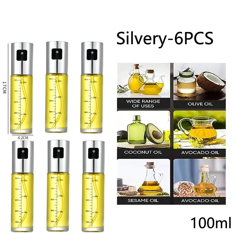 Vaporisateur d'huile en verre pour la cuisson, pulvérisateur d'huile d'olive pour salades et barbecue, bouteille vide pour huile et vinaigre 15