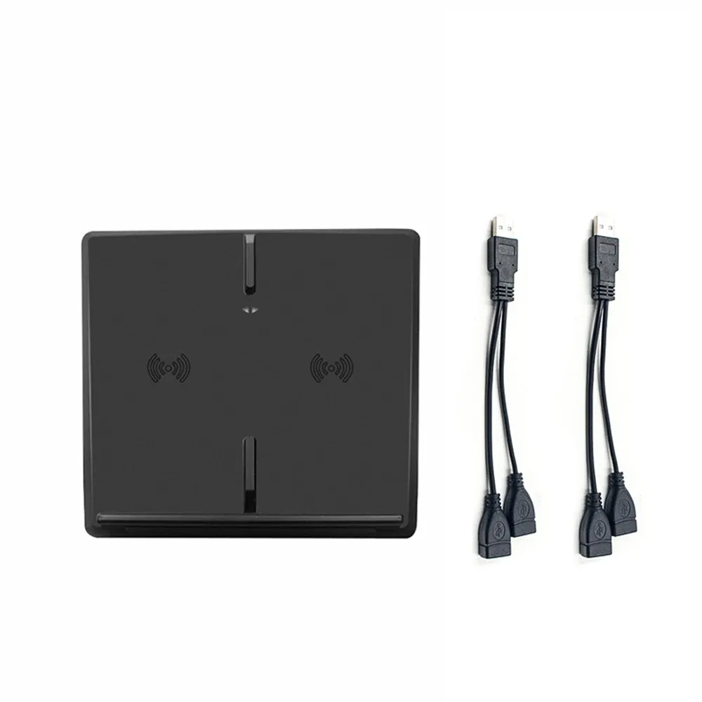Chargeur sans fil 10W à charge rapide pour Tesla Model 3, support double pour smartphone et accessoires de voiture, avec port USB 1