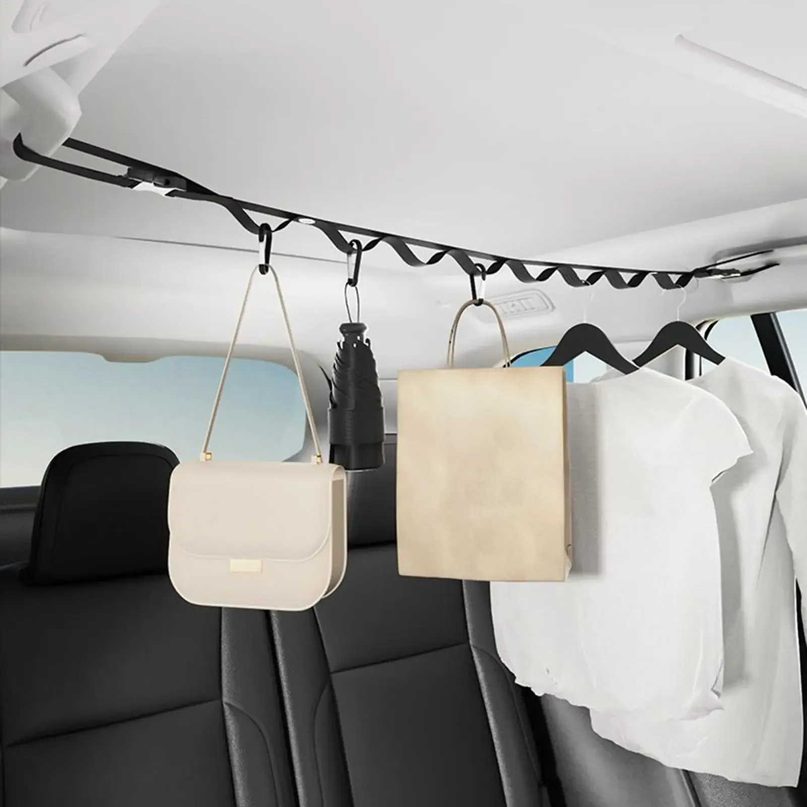 Étendoir à linge rétractable et portable pour camping-car, accessoire de voyage en plein air 1