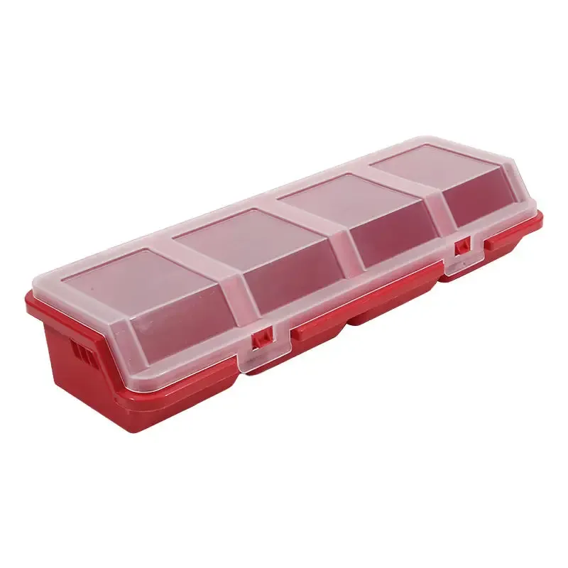 Boîte de rangement pour vis avec couvercle, bac empilable pour quincaillerie 7