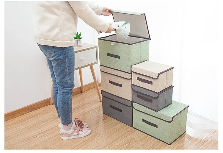 Boîte de rangement portable anti-poussière