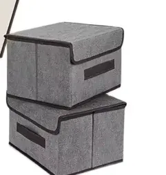 Boîte de rangement pliable et portable anti-poussière pour vêtements, cosmétiques et jouets 8