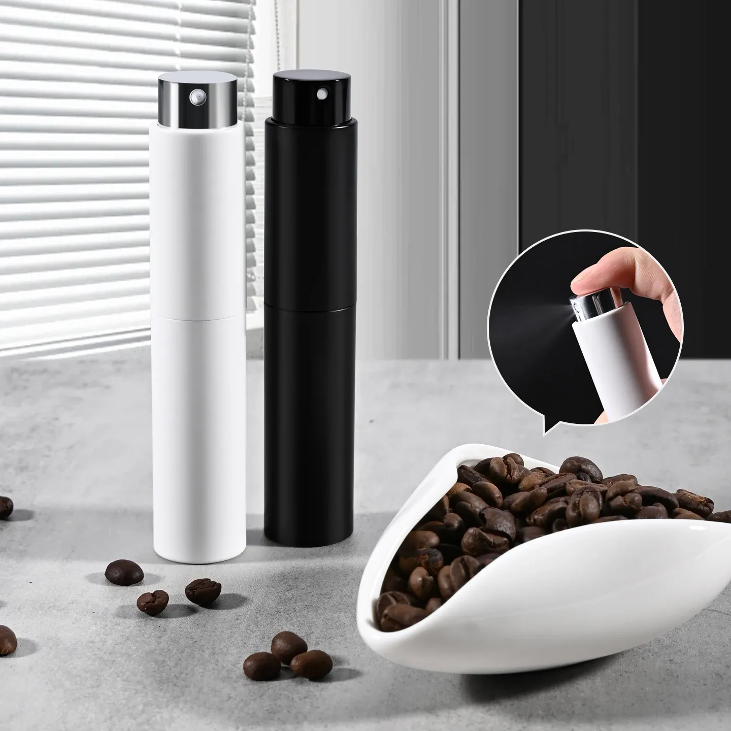 Pulvérisateur rechargeable portable pour grains de café, accessoire pour broyeur à expresso 2