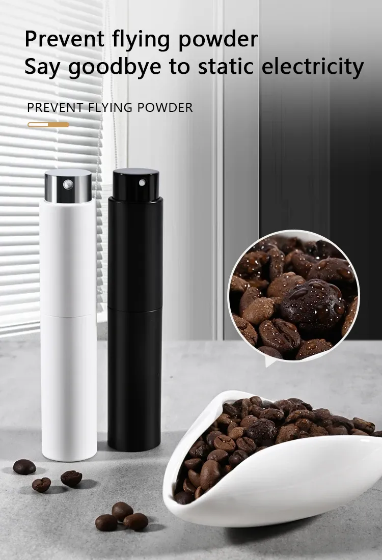 Gros plan sur le vaporisateur de grains de café